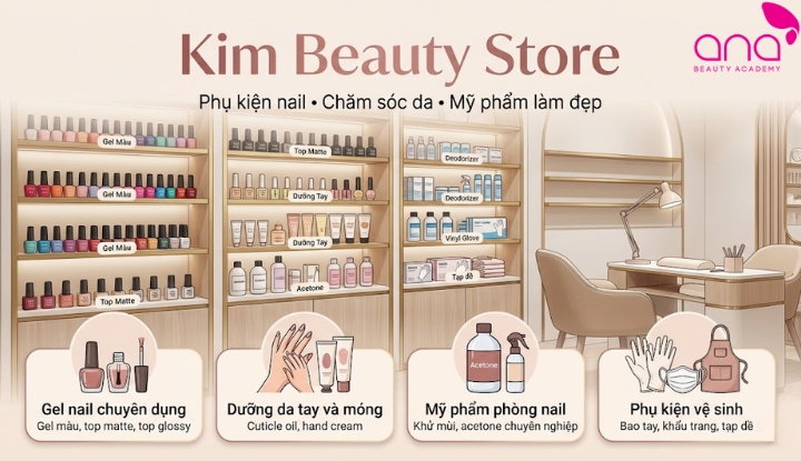 Kim Beauty Store - Cửa hàng phụ kiện nail và làm đẹp