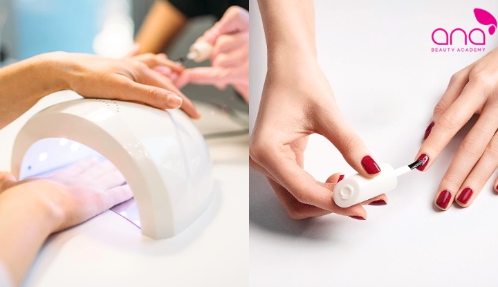 Sơn gel màu đều đẹp trên bề mặt móng