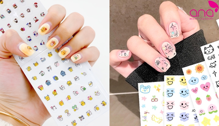 Sticker nail giúp trang trí nhanh, dễ làm tại nhà