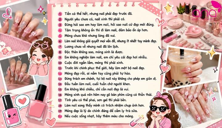 STT nail hài hước