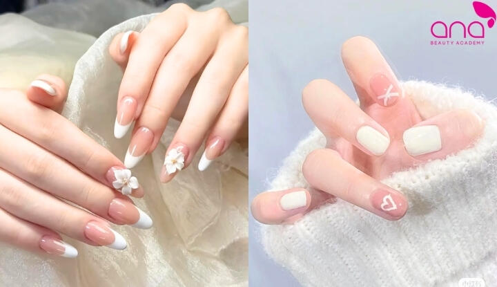 Mẫu hồng phối trắng tinh tế