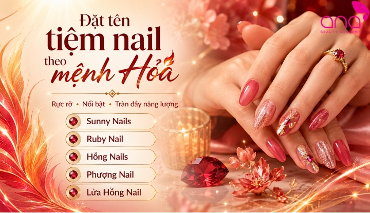 Đặt tên tiệm nail theo mệnh Hỏa