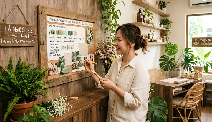 Đặt tên tiệm nail theo mệnh Mộc
