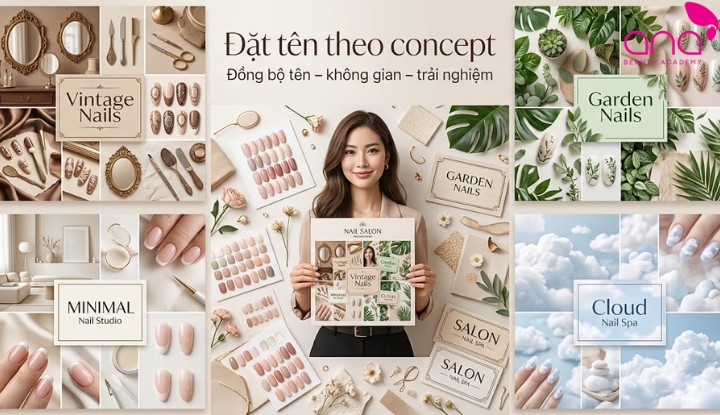 Lấy concept tiệm làm ý tưởng đặt tên