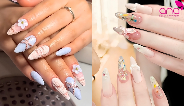 Nail art phức tạp 
