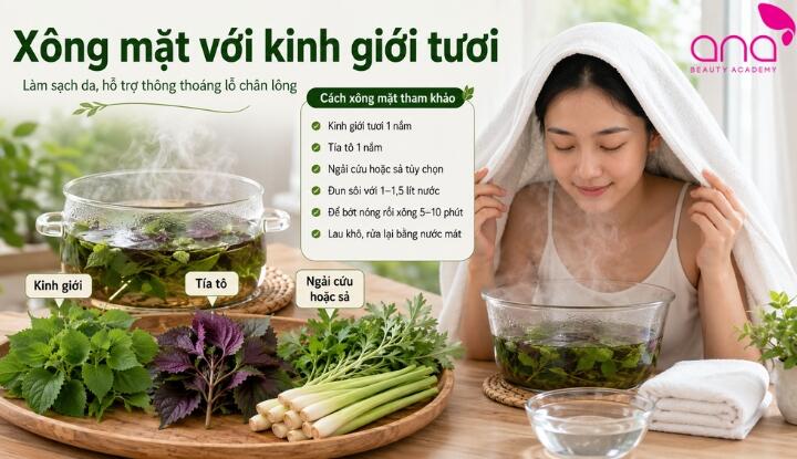Xông mặt kinh giới