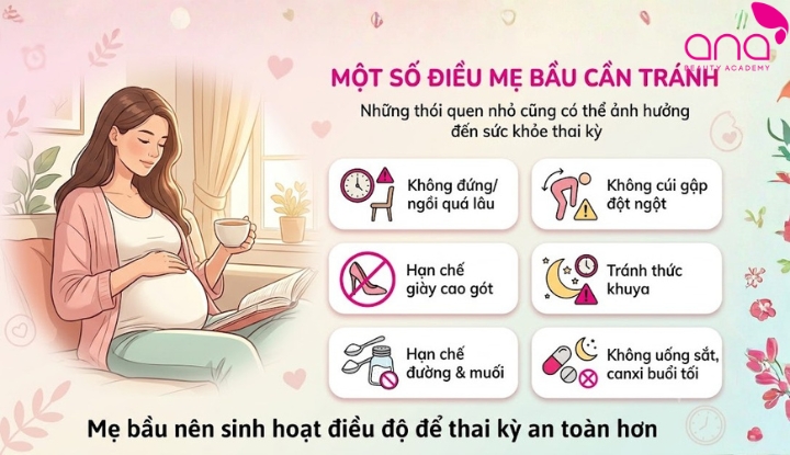 Một số điều khác mẹ bầu cần tránh