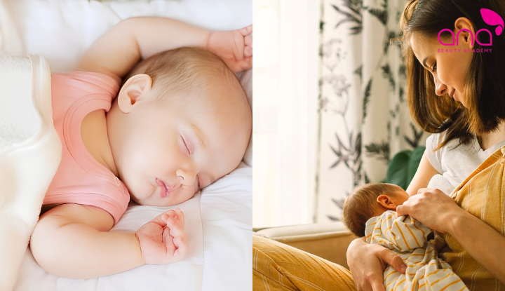 Chăm sóc trẻ sơ sinh qua cách bú và giấc ngủ