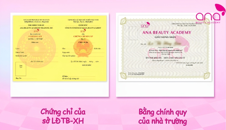Chứng chỉ hợp lệ hỗ trợ xin việc và mở tiệm