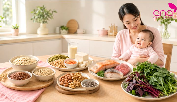 thực phẩm lợi sữa sau sinh