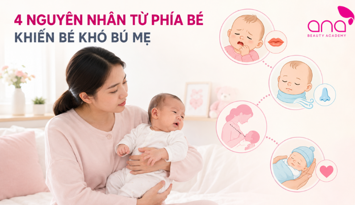 Nguyên nhân sức khỏe khiến bé từ chối bú mẹ