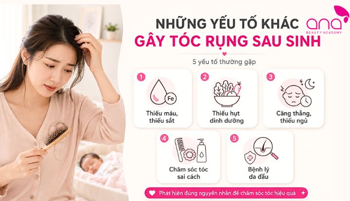 rụng tóc sau sinh