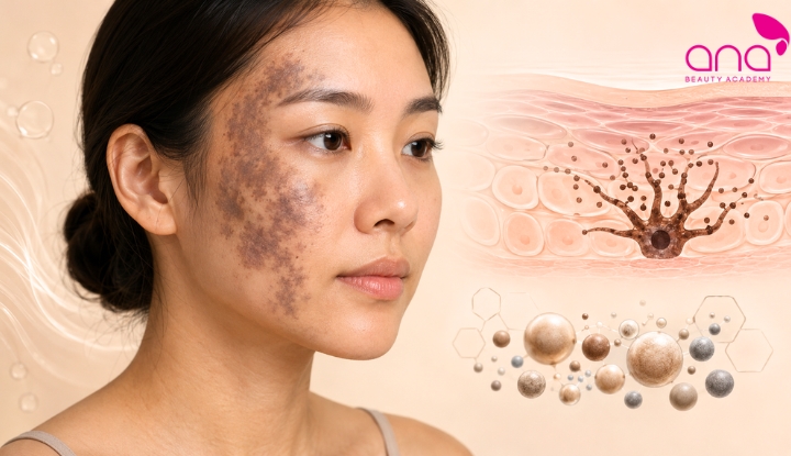 Mảng xám nâu liên quan đến lichen sắc tố 