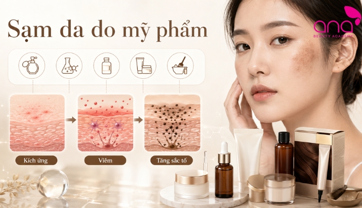 Nguyên nhân gây sạm da từ mỹ phẩm